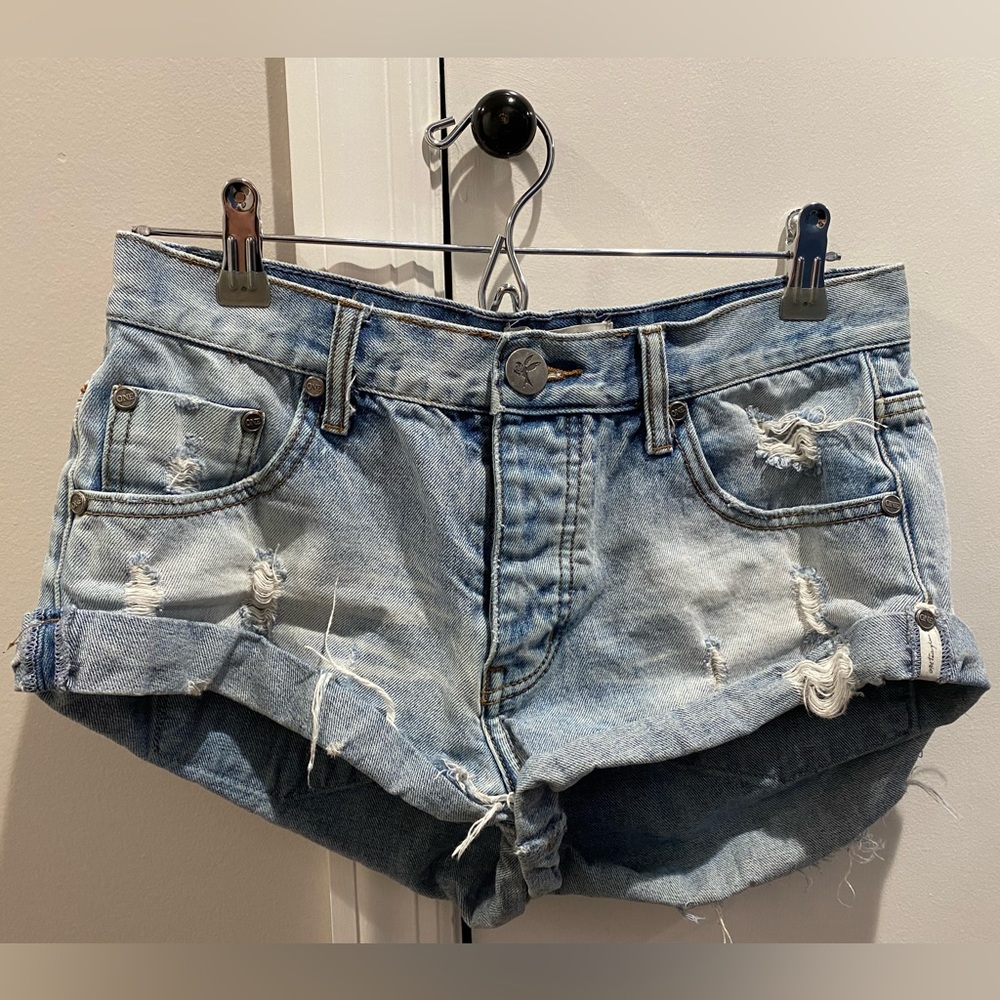 One Teaspoon Bandits Denim Shorts